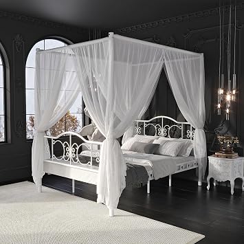 ARG MO Bed Bed Pero Sultan Bedroom Double Wrought Iron Style Metal Bed 160 x 200 Without Mosquito Net