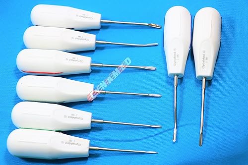 Miniatura 7 de Nuevos elevadores dentales Luxating 8 PC Luxating Root Elevators Instrumentos dentales