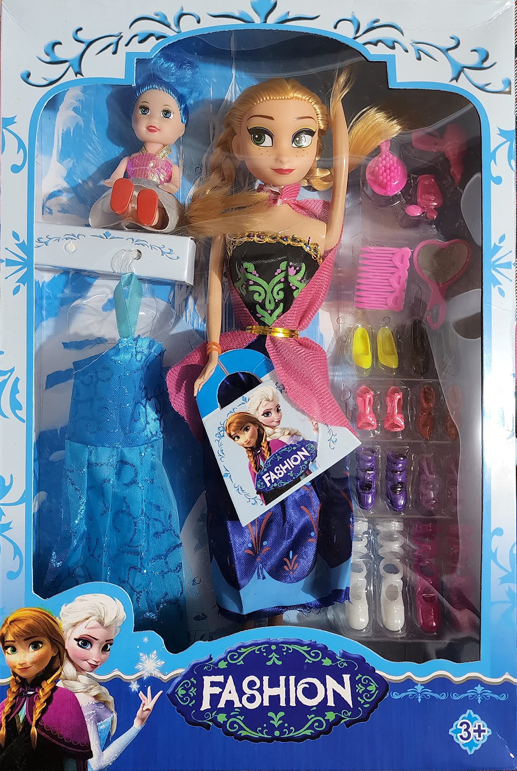 TOYPORIUM Fashion Doll with Dresses Makeup and Cute Doll Accessories, Doll Toy for Kids Girls and Boys Dolls Style Wardrobe Doll Set for Girls (B09C4V42V4) Amazon Price History, Amazon Price Tracker