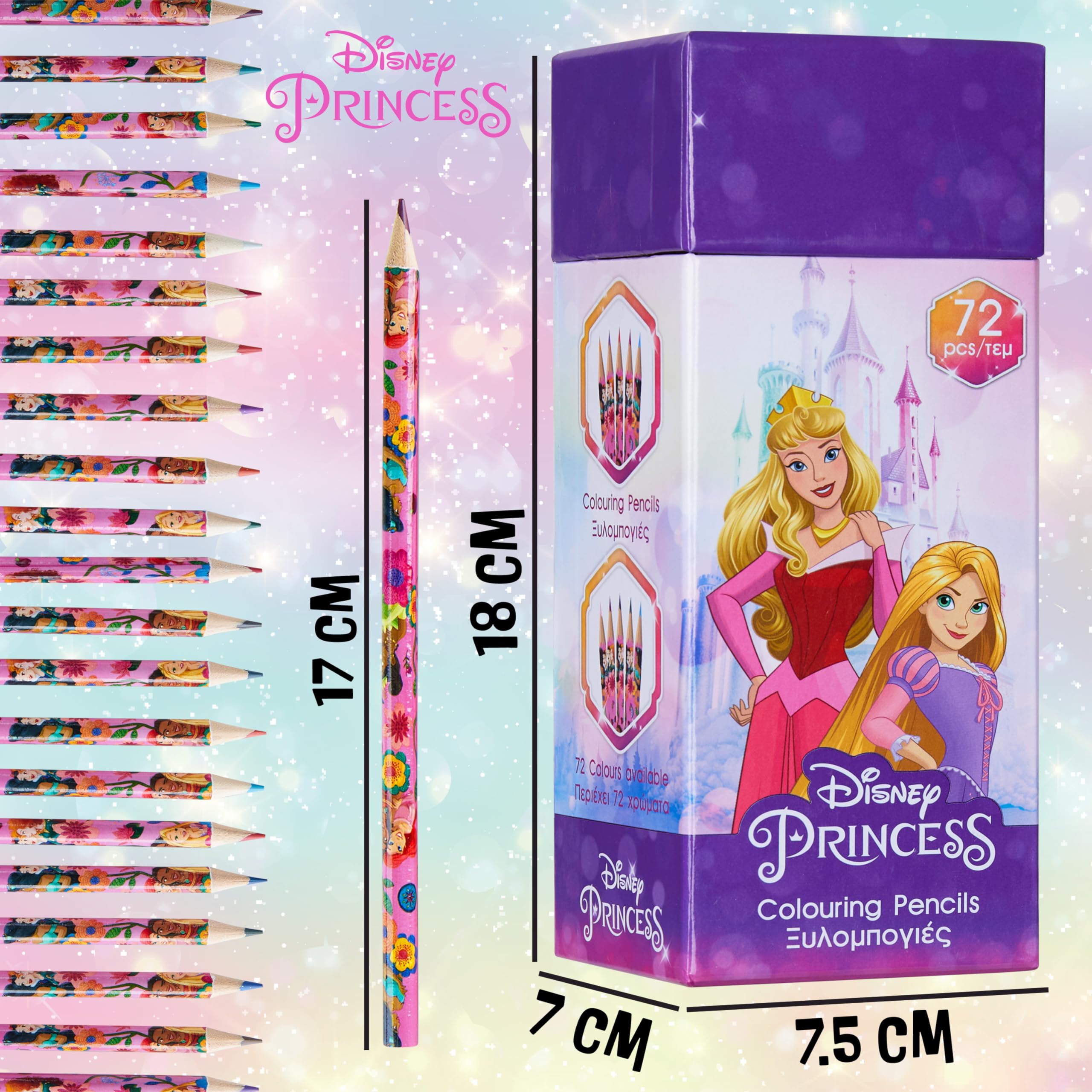 Disney Kolorowanki Princess 72PCS