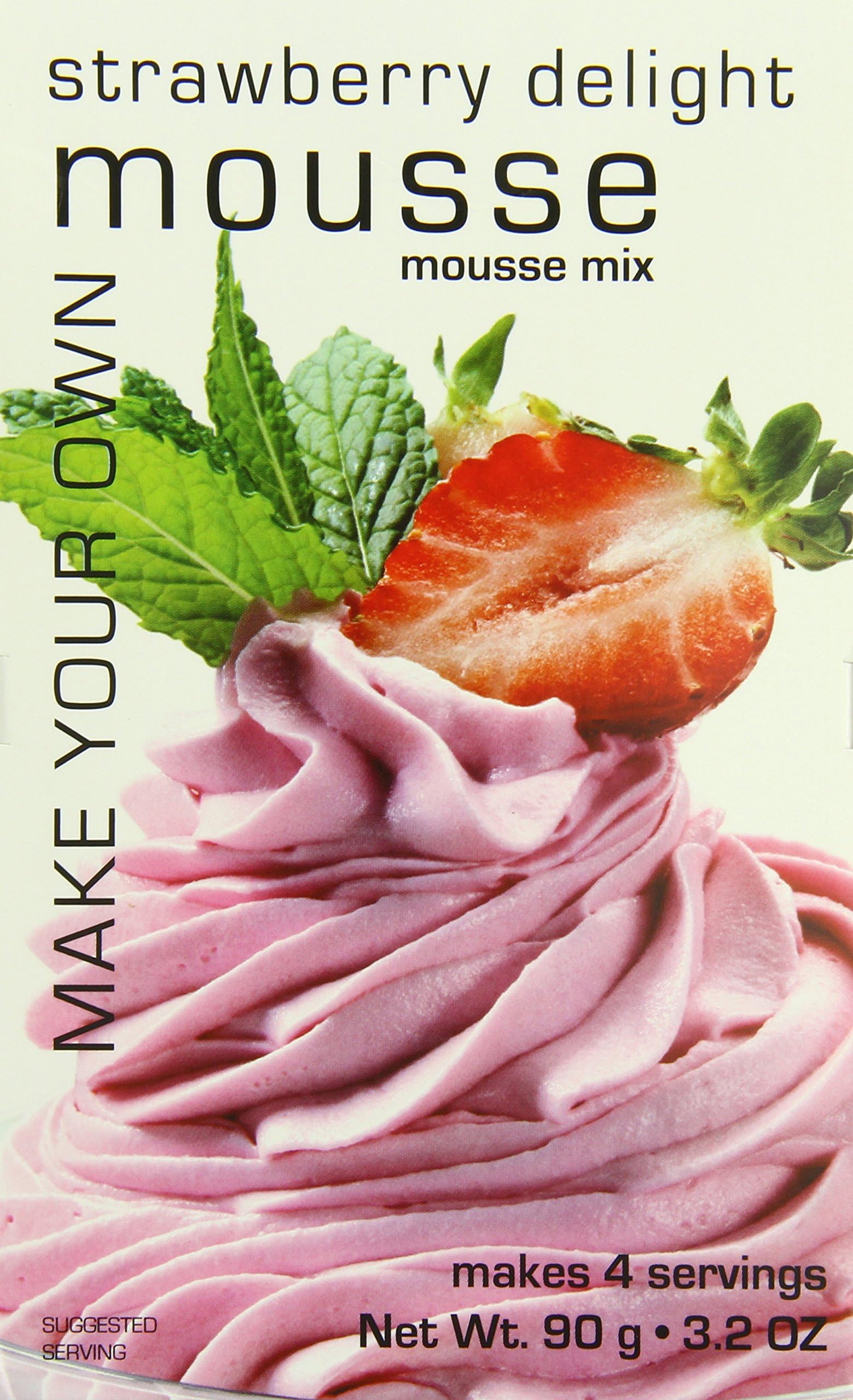 Foxy Gourmet Strawberry Delight Mousse Mix, 3.17-Ounce Boxes (Pack of 4)