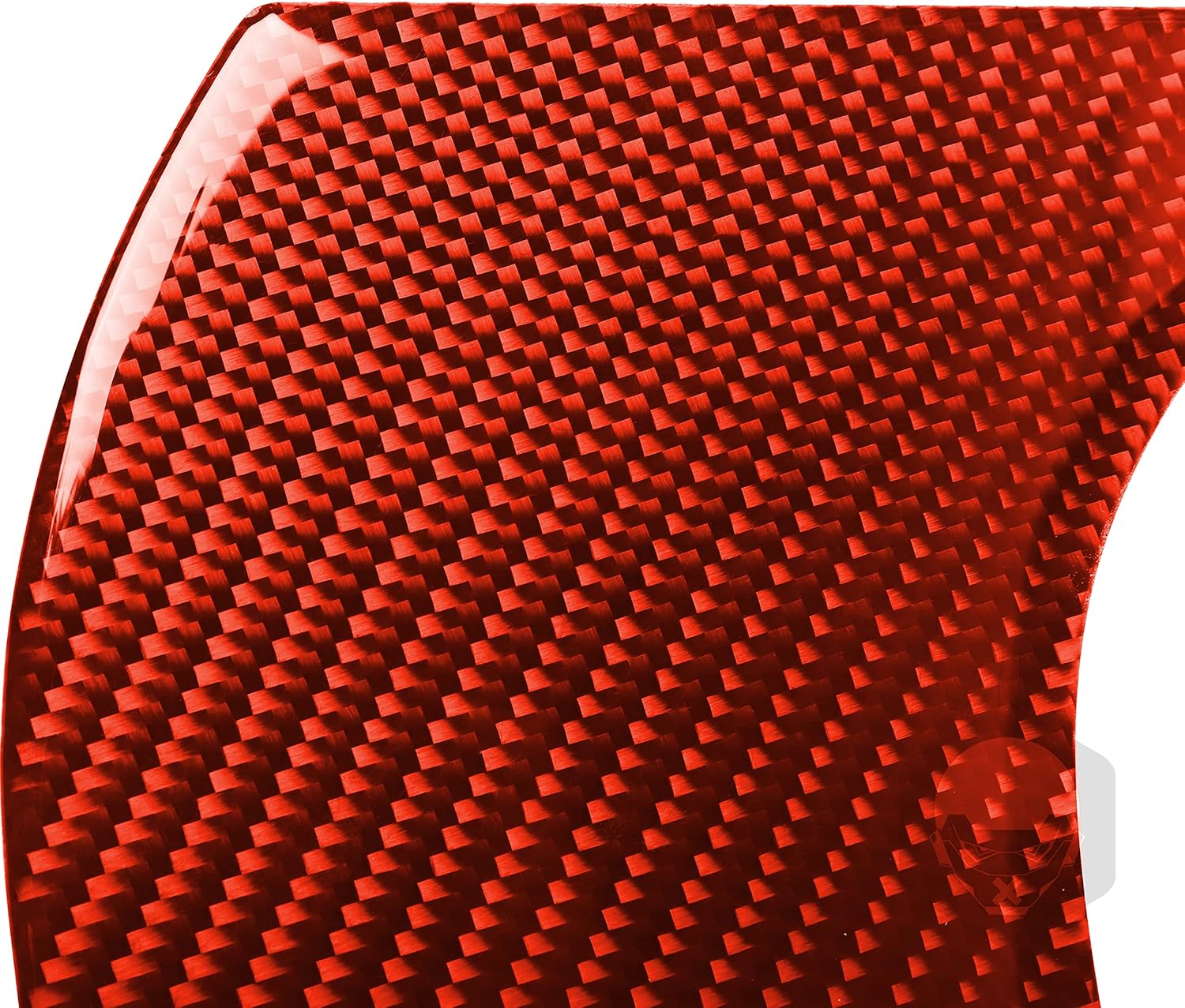 Real 3K Carbon Fiber Rear Central Armrest Cover Decal Car Interior Trim Accessories Compatible with Chevrolet Corvette C7 Z06 2014 2015 2016 2017 2019 Red 1PC