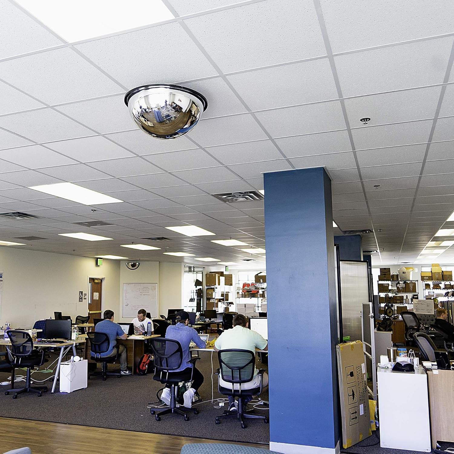 🔥 Cashback up to 70% Vision Metalizers DPB2600 26” Acrylic Bubble Dome Mirror Round Indoor Security Mirror For Driveway Safety Spots Outdoor Warehouse Side View Circular Wall Mirror, 26