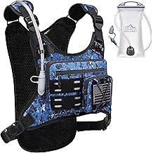 Running Vest with 2L Water Bladder, Hydration Backpack, USA Original Patent, Lightweight Hydration Pack with Gear Holder, Reflective Chest Pack for Men Women for Marathon
