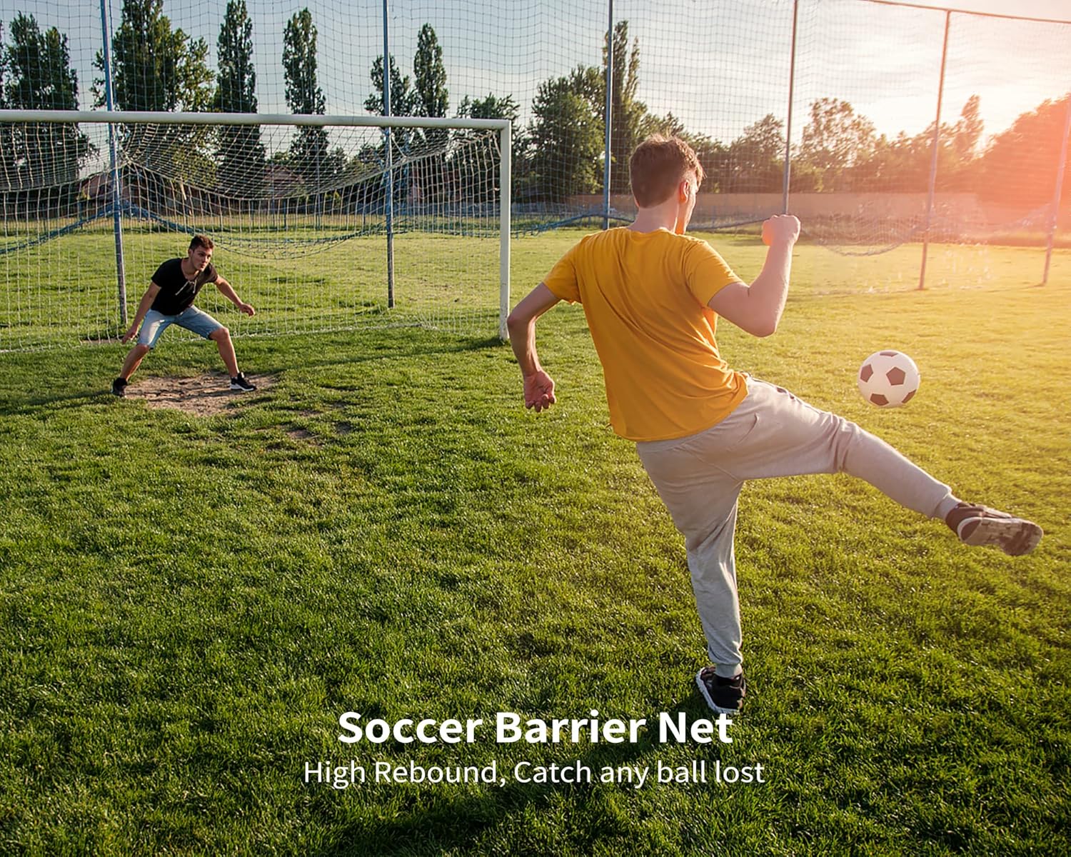Soccer Netting High Impact Sports Practice Barrier Net, Nylon Hitting Netting for Soccer, Hockey, Basketball, Football