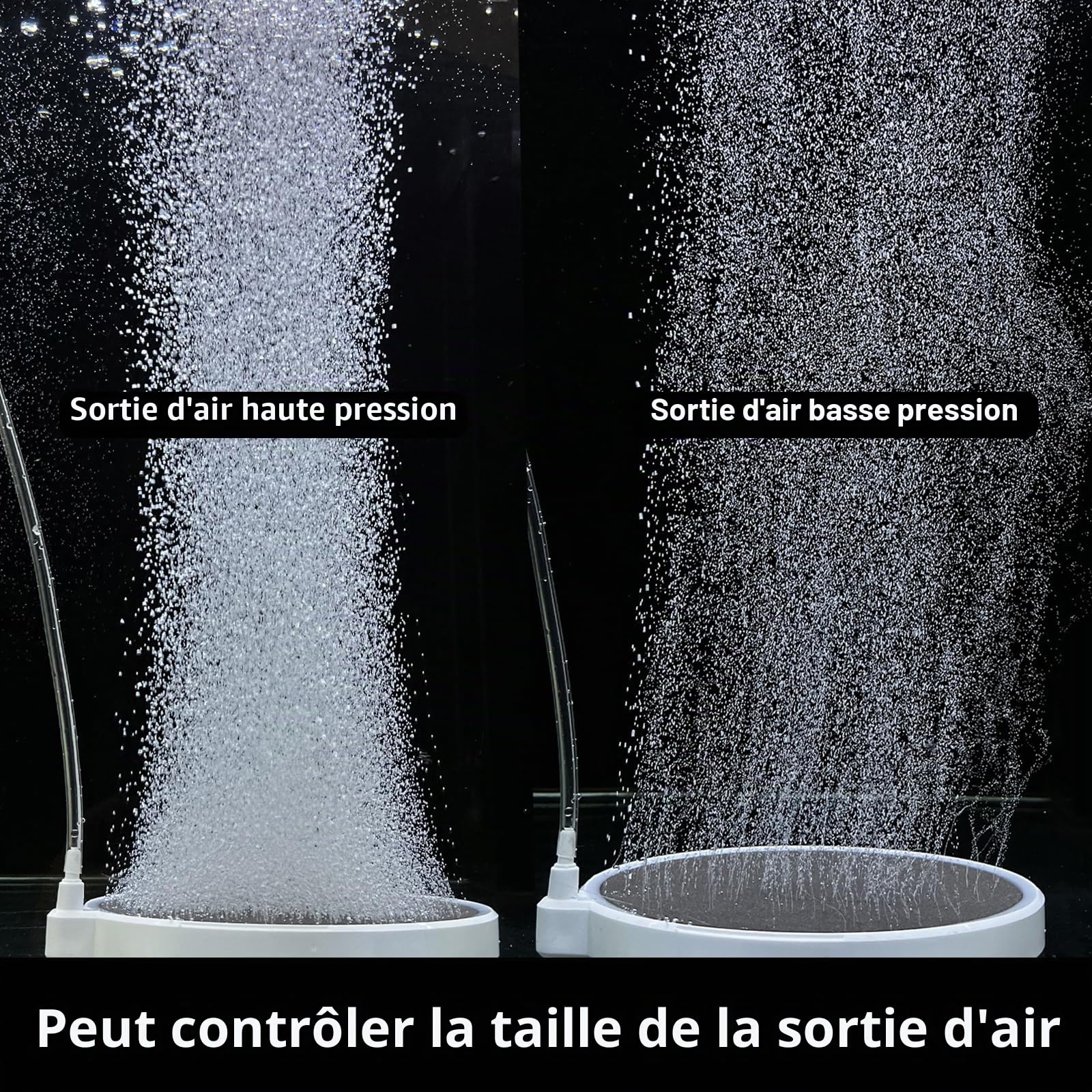 boxtech Pierre à air d'aquarium, Diffuseur d'air pour Aquariophilie, Lissous Laisse de Super Petites Bulles pour Aquarium et hydroponique (150 mm)