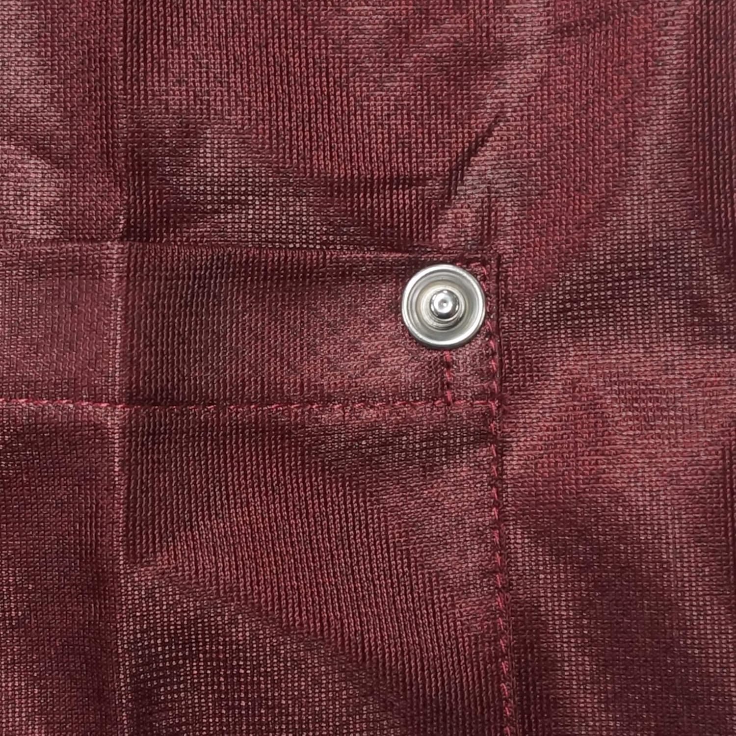 ESD Jacket, 90% Polyester, 10% Carbon, Snap Cuff, Reliable Panel-to-Panel Continuity, Good for 100 Washes, Maroon, Medium
