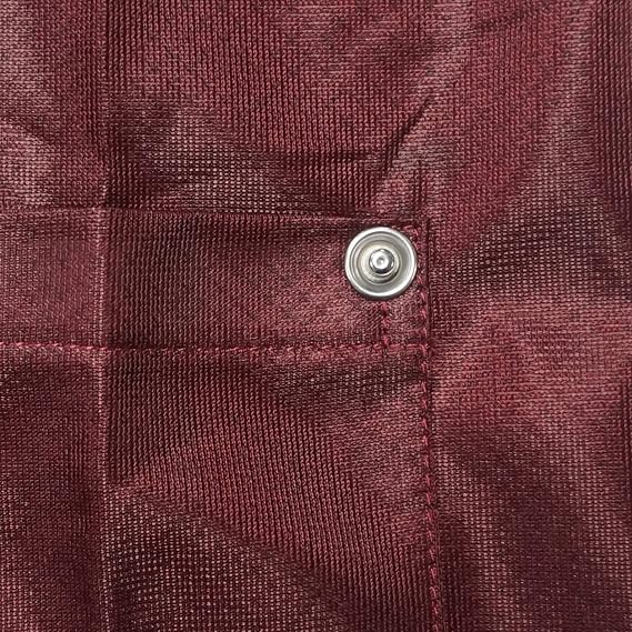 ESD Jacket, 90% Polyester, 10% Carbon, Snap Cuff, Reliable Panel-to-Panel Continuity, Good for 100 Washes, Maroon, Extra Small
