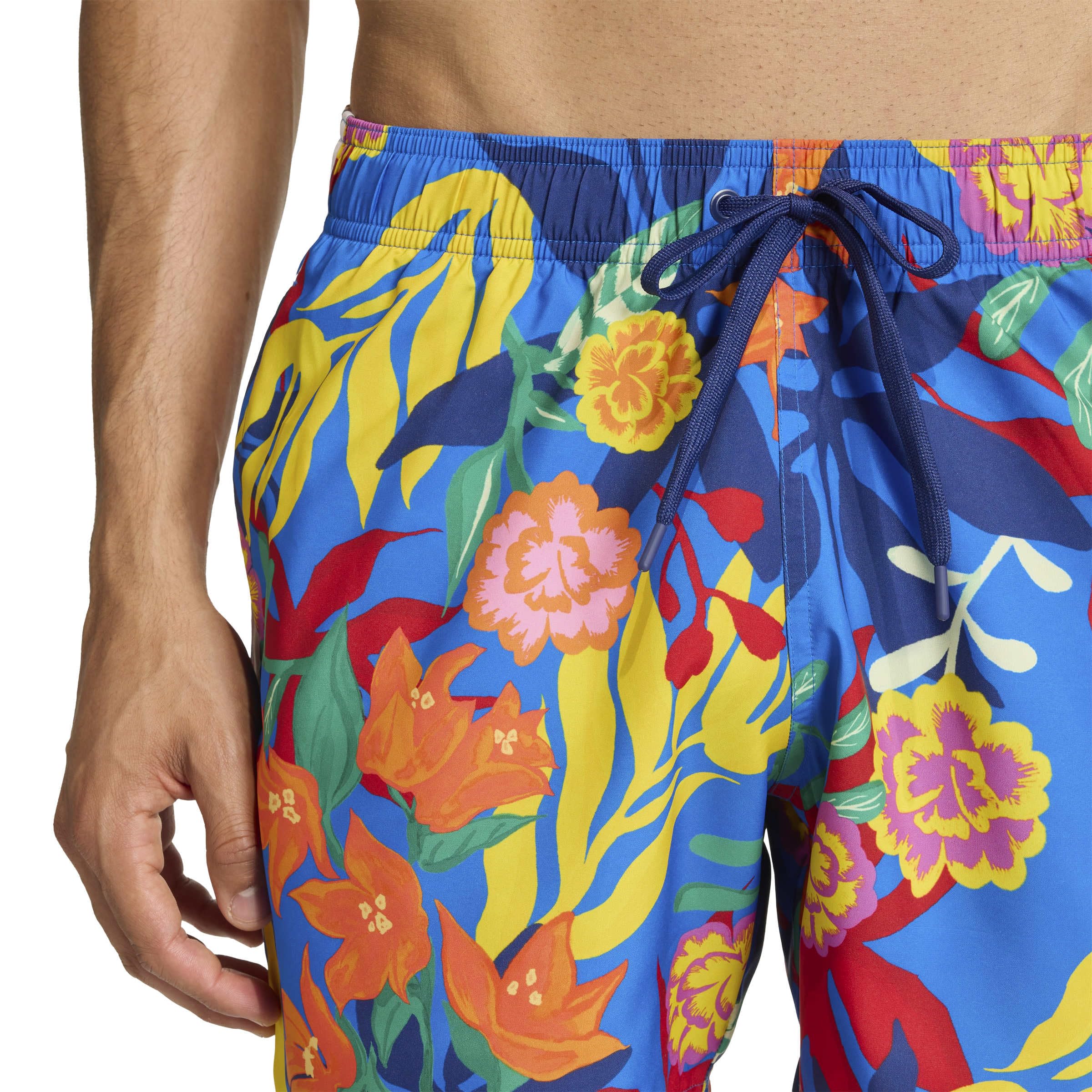 adidas Men's Short de Natation Mexicana Florals 3 Bandes 20,3 CM