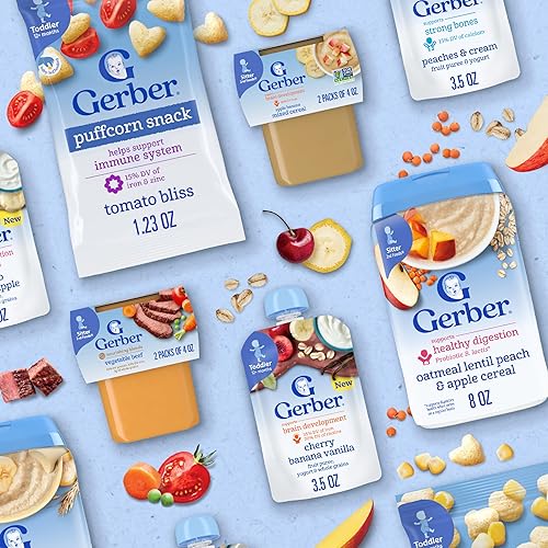 Miniatura 23 de Gerber Baby Cereal Organic 2nd Foods, Grain & Grow, avena banana, 8 onzas (paquete de 6)