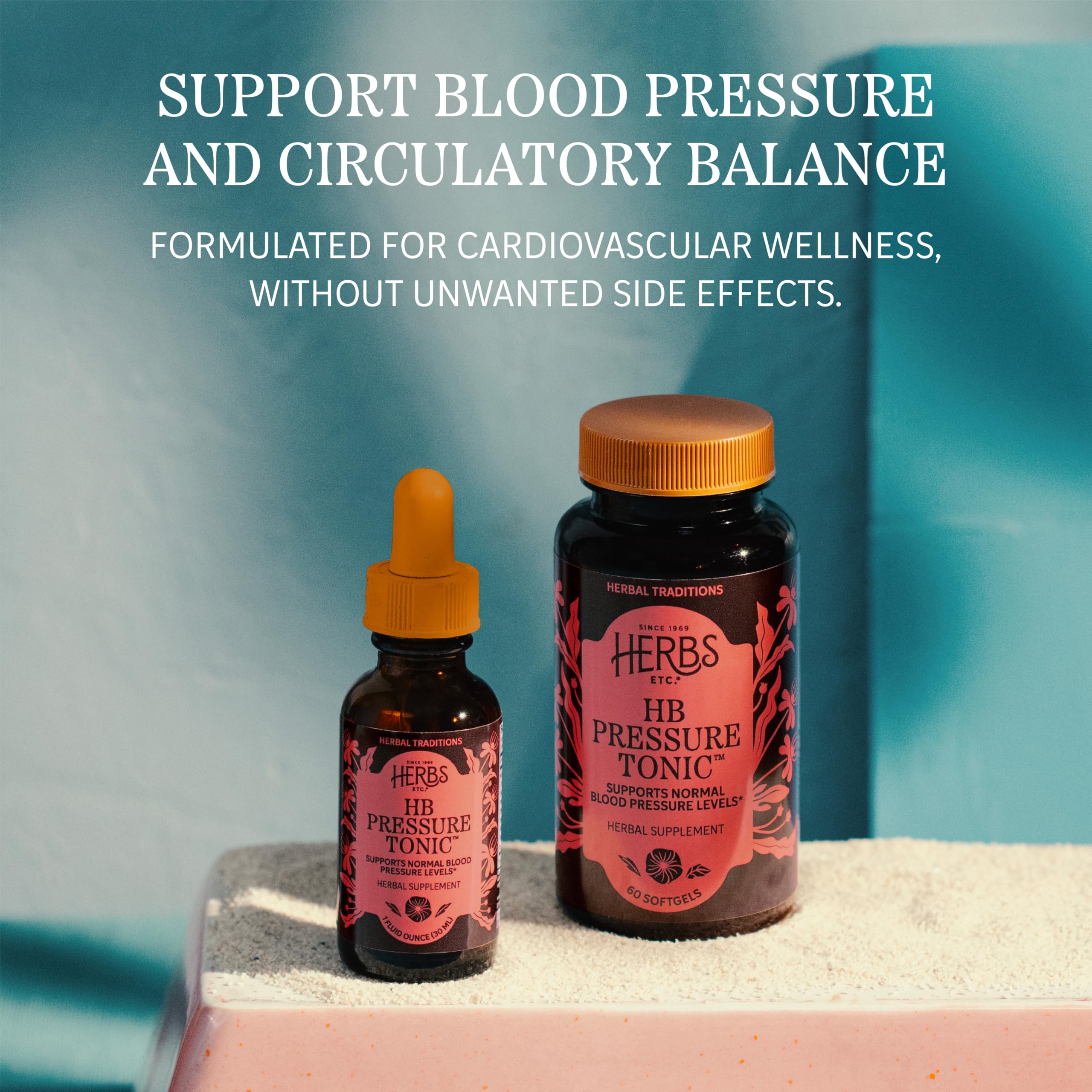 Herbs Etc. HB Pressure Tonic Softgels, Heart Supplement, Organic, 60 Count — Amazon image 5