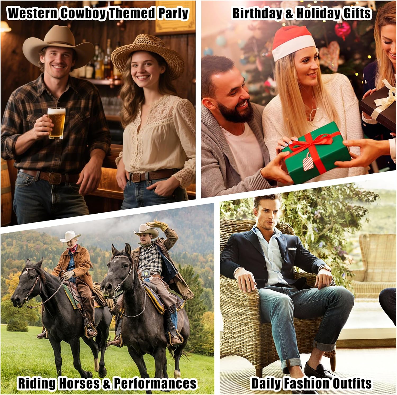 Superkred Western Cowboy Belt Buckle - Texas Longhorn Belt Buckle for Men & Women |American Flag Belts Buckle Accessory - Image 5