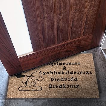 Monnhein Kedi Köpek Komik Tasarımlı Dekoratif Kapı önü Paspas, Dış Mekan/Ev İçi/Banyo/Mutfak/Yatak Odası/Giriş Paspasları (Snoopy, 40x60)