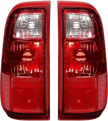 HECASA Conjunto de luz trasera compatible con Ford F250 F350 F450 F550 2008-2016 Super Duty Reemplazo para 7C3Z13405A 7C3Z13404A FO2800208 FO2801208