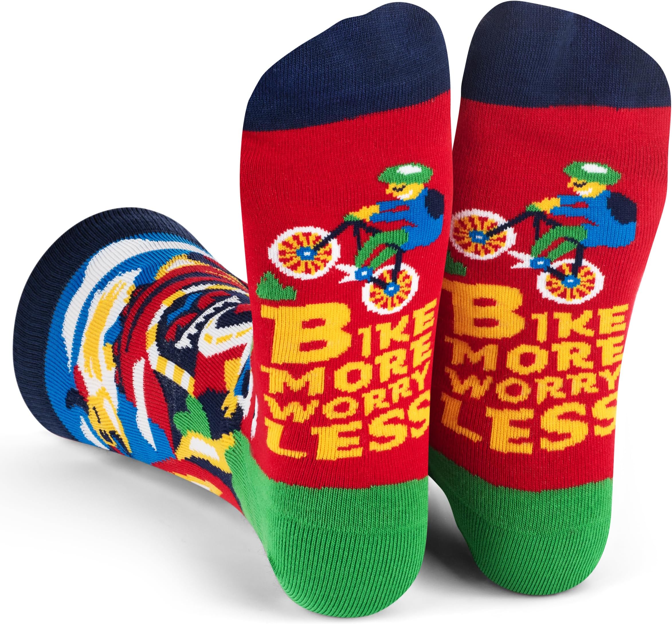 Crazy Socks for Men and Women who Love Activities - Travel, Bike, Hike, Golf, Ski, Camping Gifts