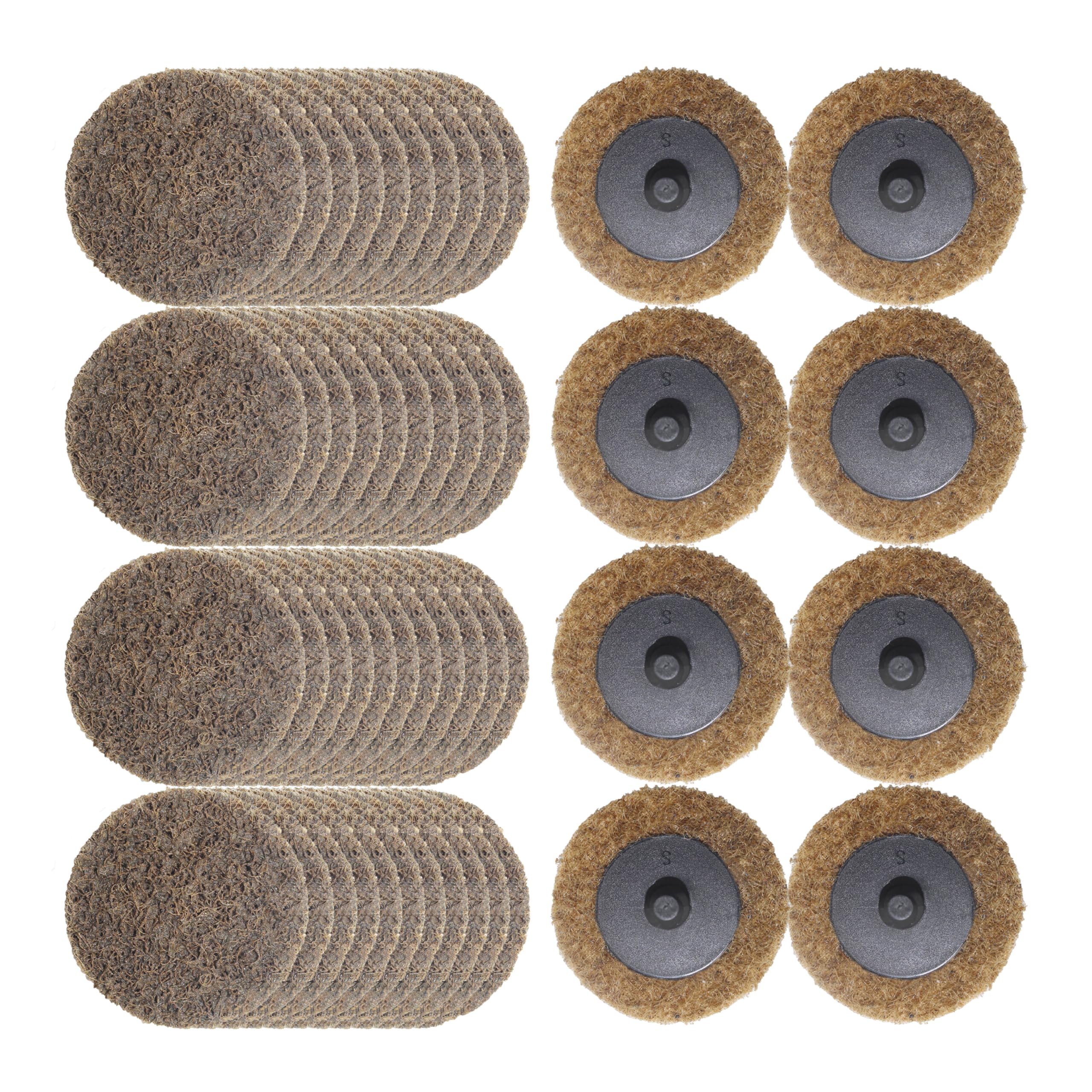 Merryland Surface Conditioning Disc 2 inch for Die Grinder, 2inch Coarse Quick Change Disc 50 Pack, Sanding Disc Nylon Non-Woven Disc Paint Rust Metal