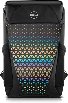 Mochila Dell Gaming para Notebook até 17.3", Resistente à Água, Capa de Chuva Integrada, Preta - 460-BCZE