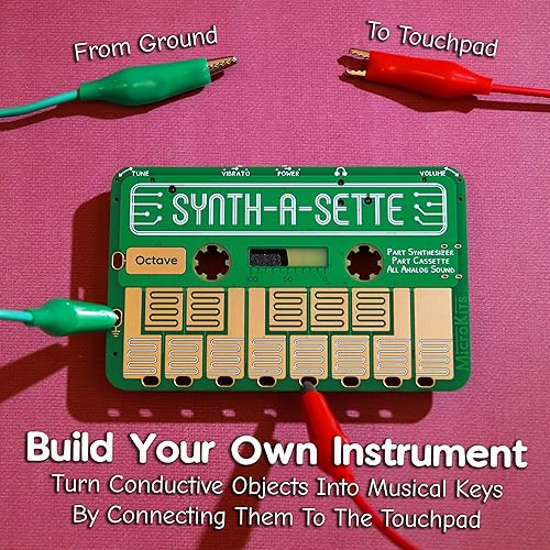 Miniatura 4 de Synth-a-Sette el sintetizador analógico original del tamaño de cassette. Reproduce melodías sobre la marcha con este sintetizador de bolsillo o crea