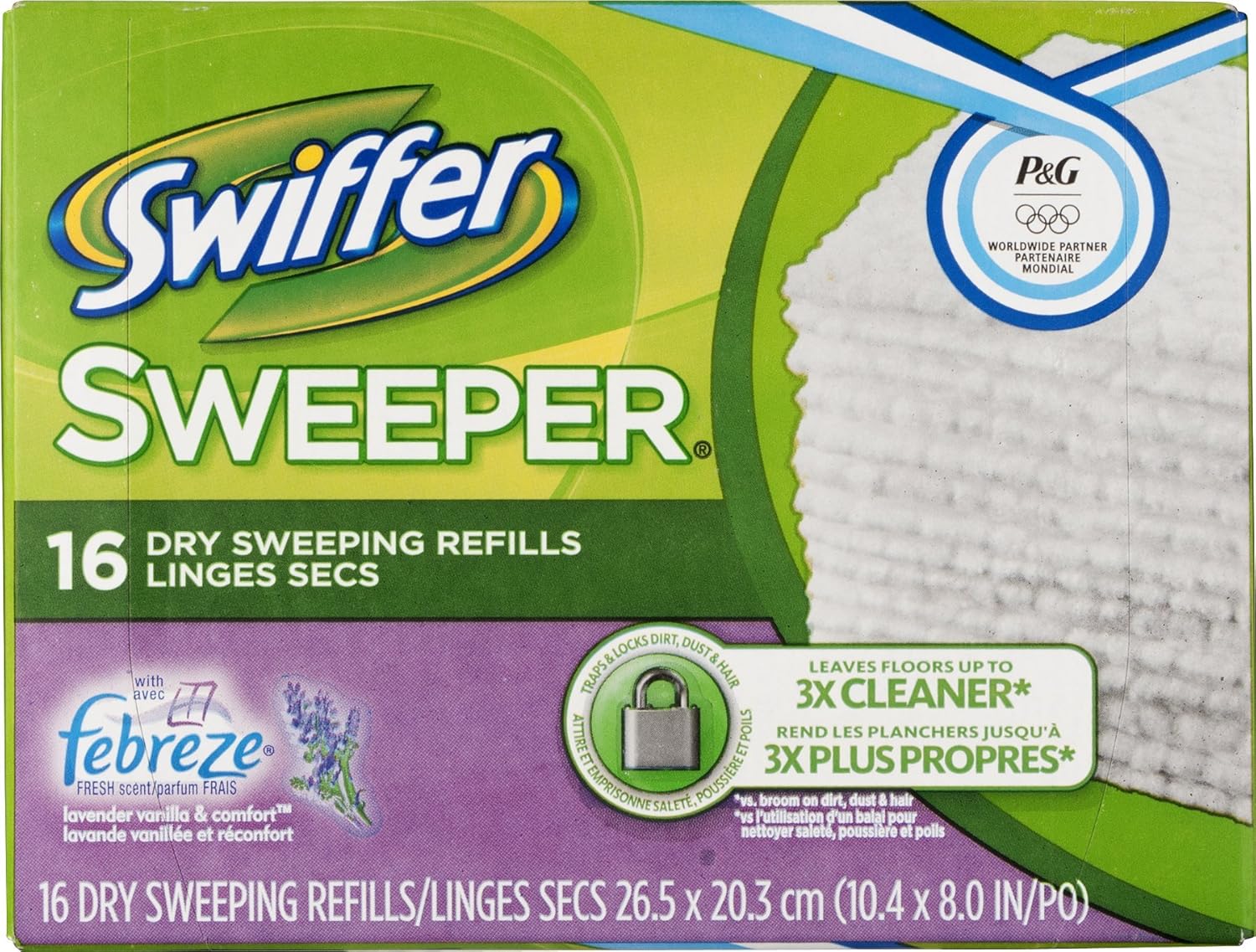 Swiffer Sweeper Dry Disposable Sweeping Cloths, Lavender and Vanilla