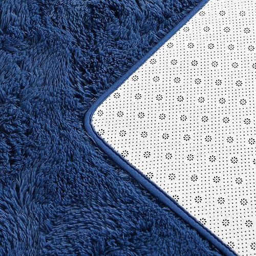 Miniatura 6 de Alfombra peluda de felpa de 4 x 6 pies para sala de estar, alfombras peludas ultra suaves y esponjosas para dormitorio, alfombra de interior