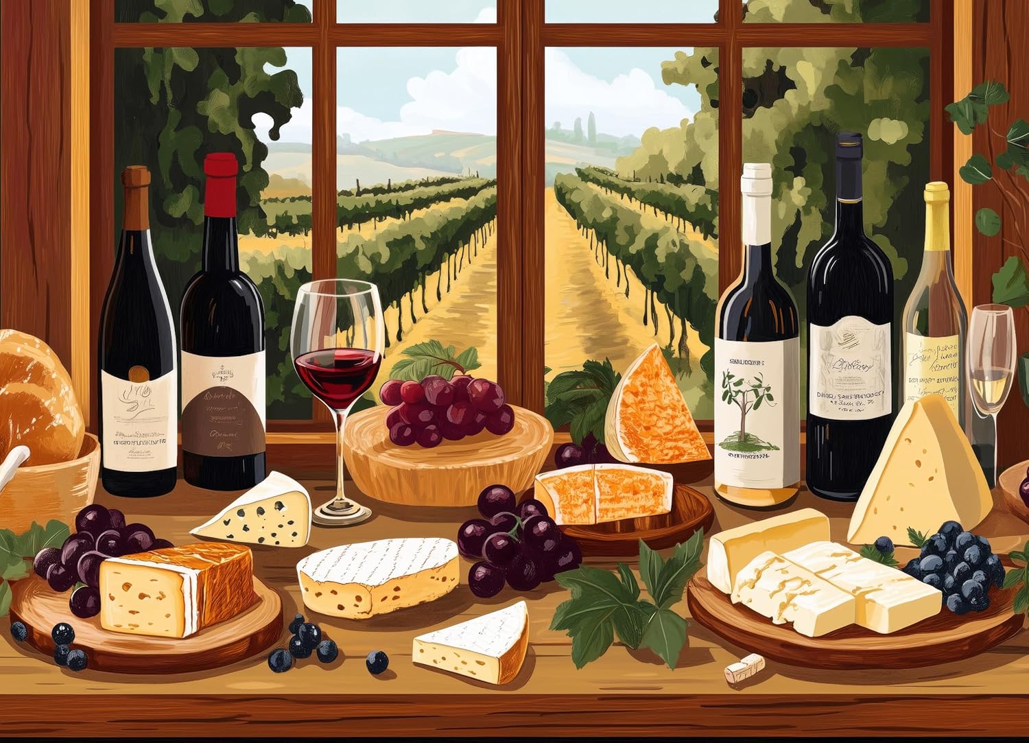 Snappy Puzzles Bottles and Bites | 1000-Piece Jigsaw Puzzle for Adults | Made in The USA with Satin Finish