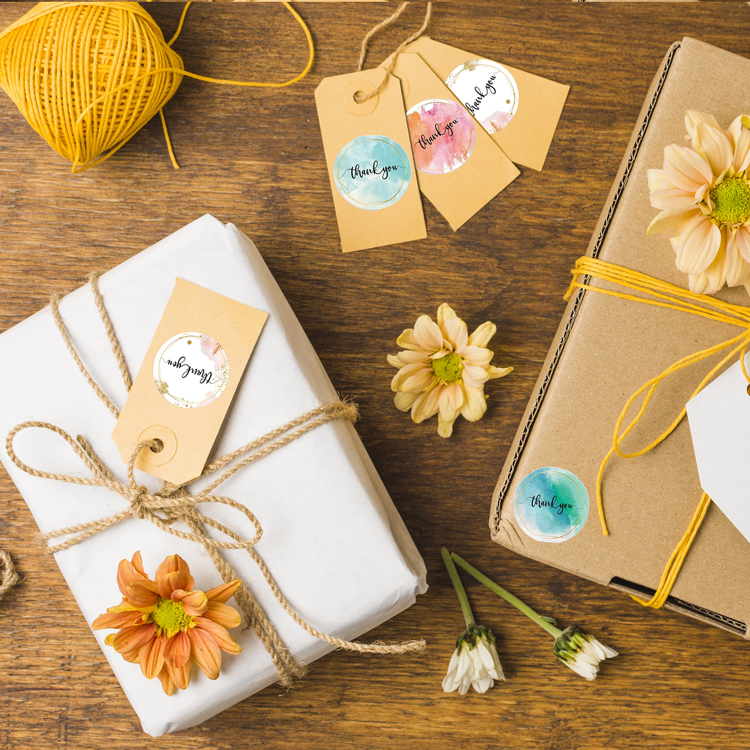 Snapklik.com : Ecozy 1.5 Inch Thank You Stickers Roll - 500 Pcs Small ...