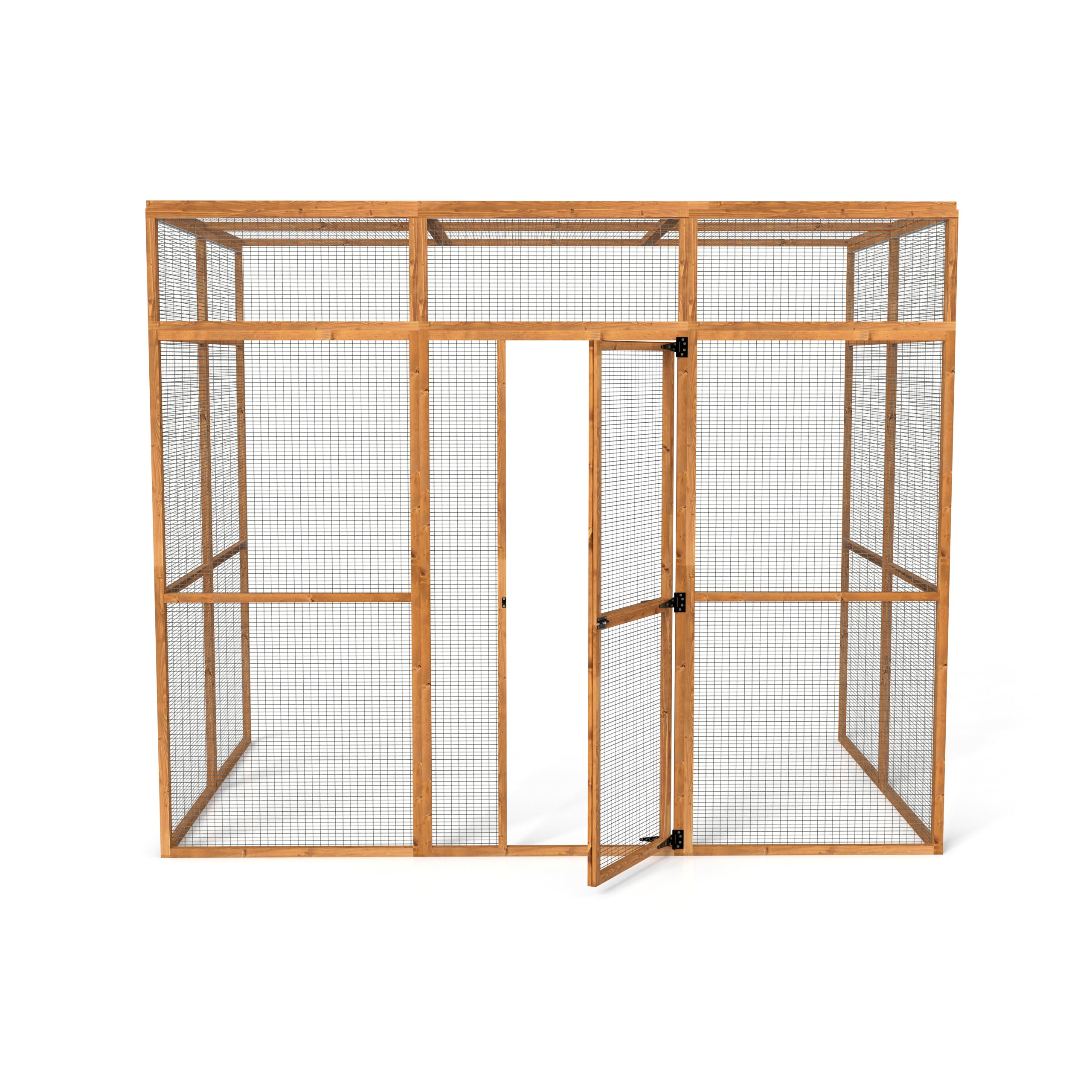 The Hutch Company 3 Sided Wingham Catio & Playpen – Outdoor Cat Enclosures, Shelves, Ramps & Accessories | Safe Outdoor Play for Cats 12 Different Sizes to suit all Homes (9ft│6ft│7.2ft) — view 2