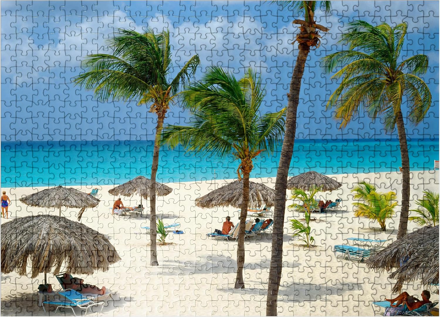 MyPuzzle Eagle Beach, Aruba, Leeward Islands, Caribbean - Premium 500 Piece Jigsaw Puzzle for Adults