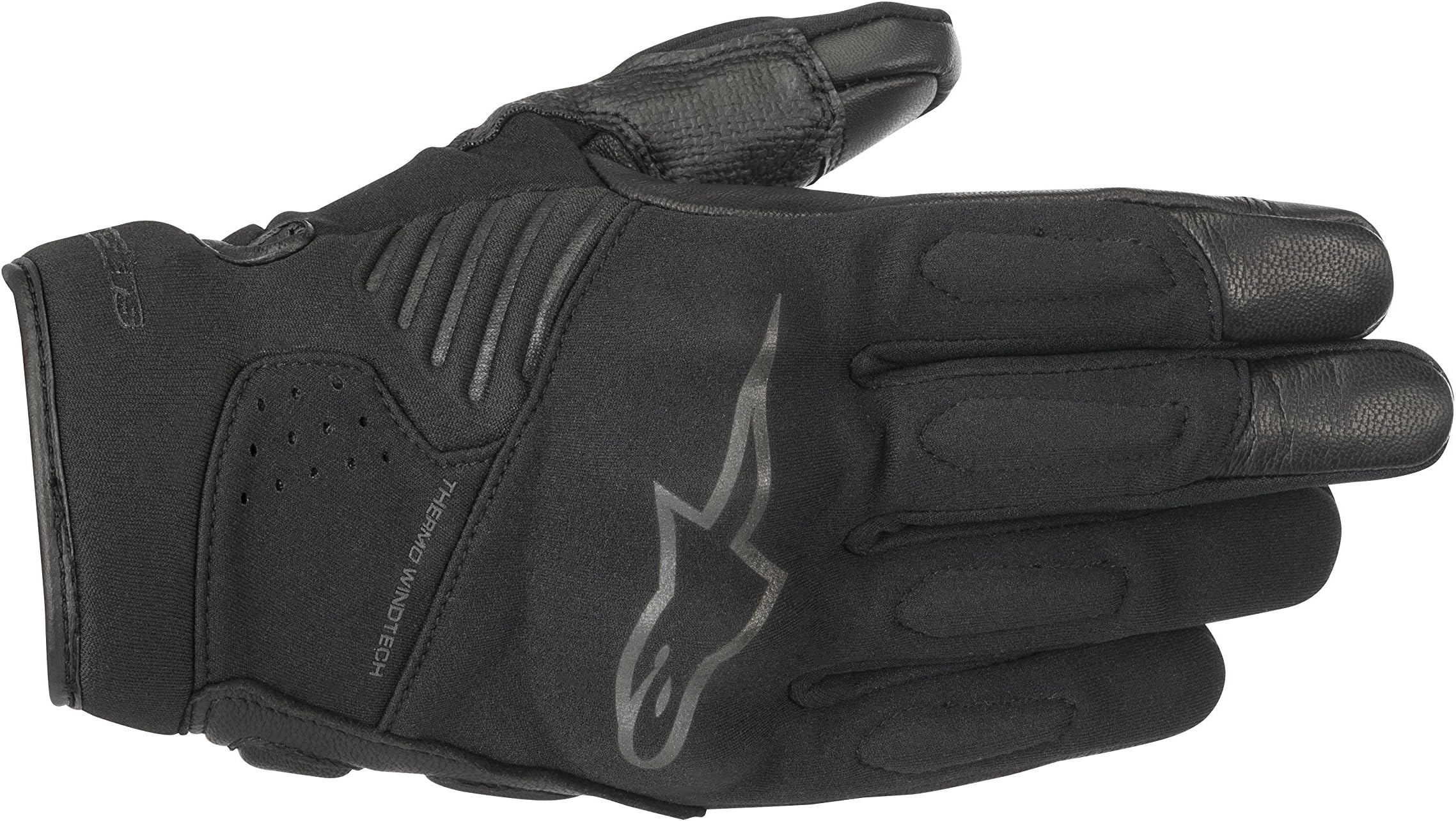 Alpinestars Men's Faster Motorcycle Street Riding Glove, Black/Black, Large
