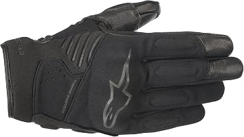 Alpinestars Mens Faster Motorcycle Street Riding Glove, Black/Black, 2X-Large