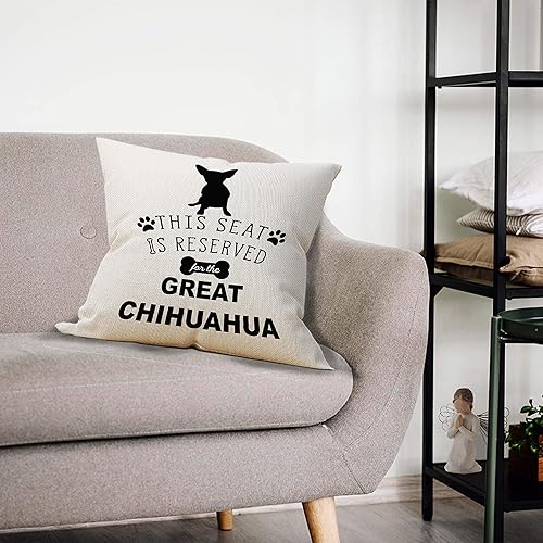 Miniatura 7 de Regalos de Chihuahua para mujeres y hombres, fundas de almohada de Chihuahua de 18 x 18 pulgadas, regalos de Chihuahua para amantes de Chihuahua,