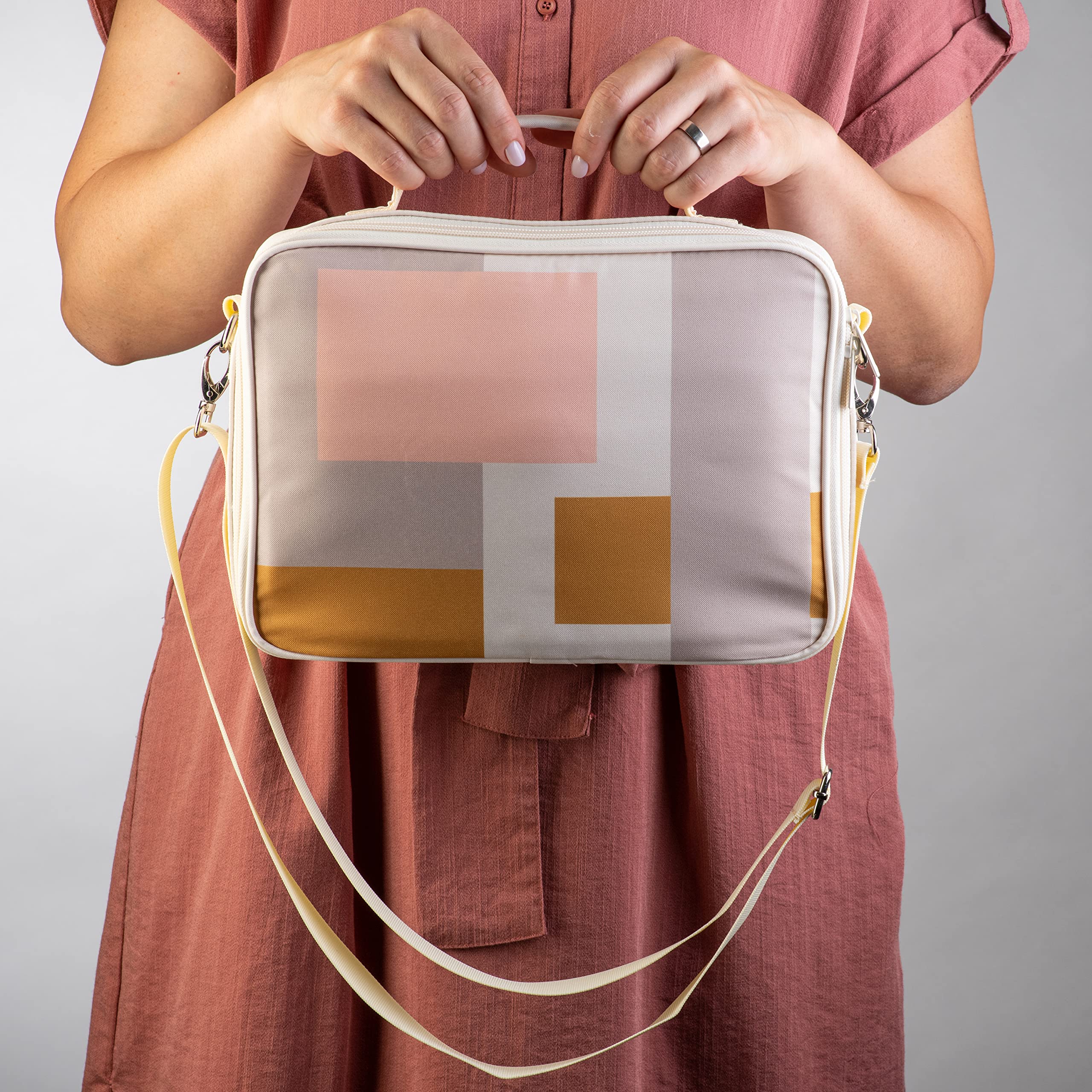 DiverseBee Grande copertura per bibbia con manici e tracolla, custodia per il trasporto della Bibbia con cerniera, per donne, ragazze, bambini, borsa per bibbia, copertina per libri biblici, accessori
