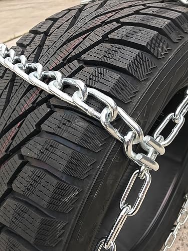 Miniatura 3 de TireChain.com 23580R17, 23580 17 cadenas para neumáticos de barro extra resistentes, juego de 2