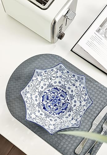 Miniatura 2 de Cuenco decorativo azul y blanco, cuenco de fruta azul, cuenco de bayas, decoración de chinoiserie, decoración de porcelana azul y blanca, cuenco de