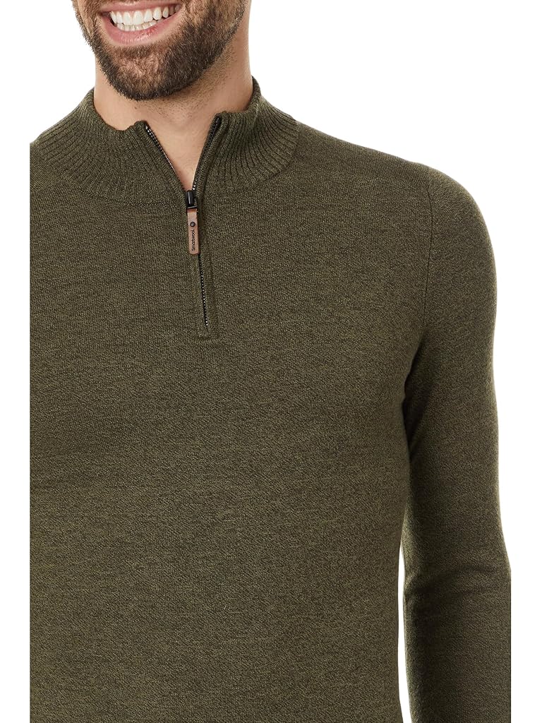 Olive Smartwool Sparwood 1/4 Zip Sweater