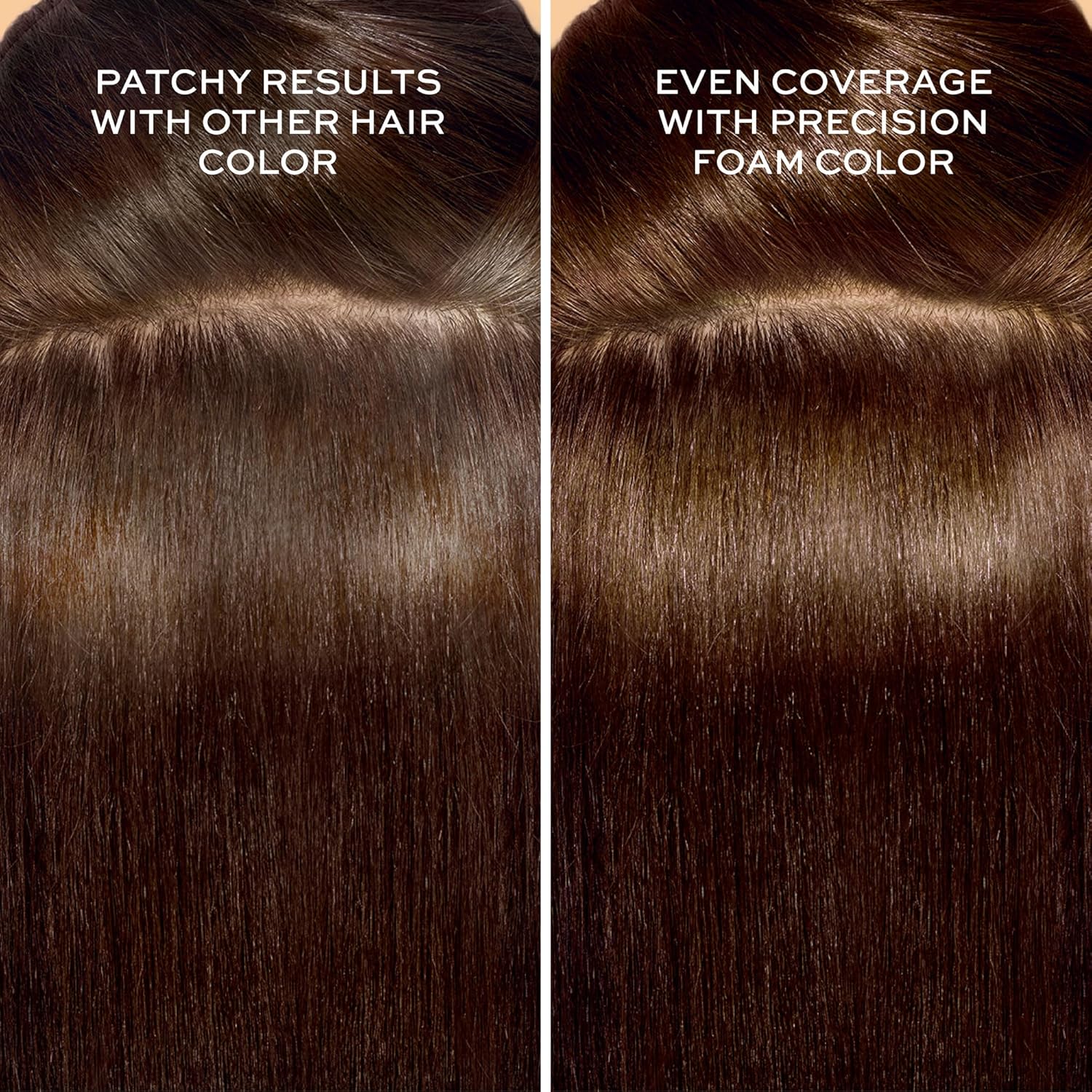 John Frieda Precision Foam Colour, Dark Natural Brown 4N, Full-coverage Hair Color Kit, Anti-Fade Gray Coverage, Deep Color Saturation Hair Dye, Pack of 2