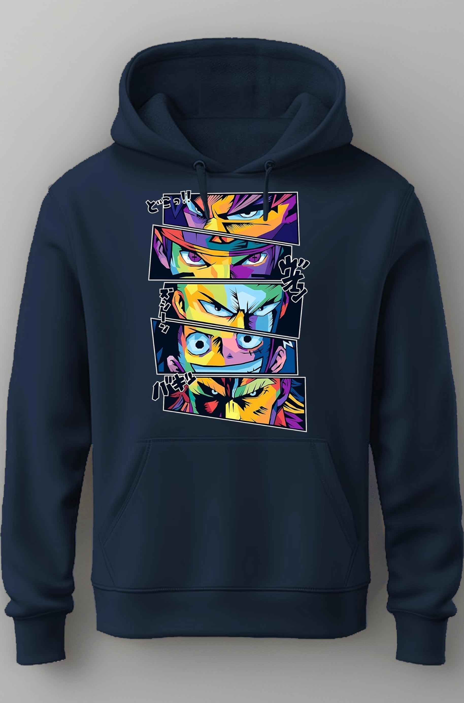 Mens Cotton Hoodies | Cotton Sweatshirt with Hood | Manga Anime Characters | Anime Hoodies for Men