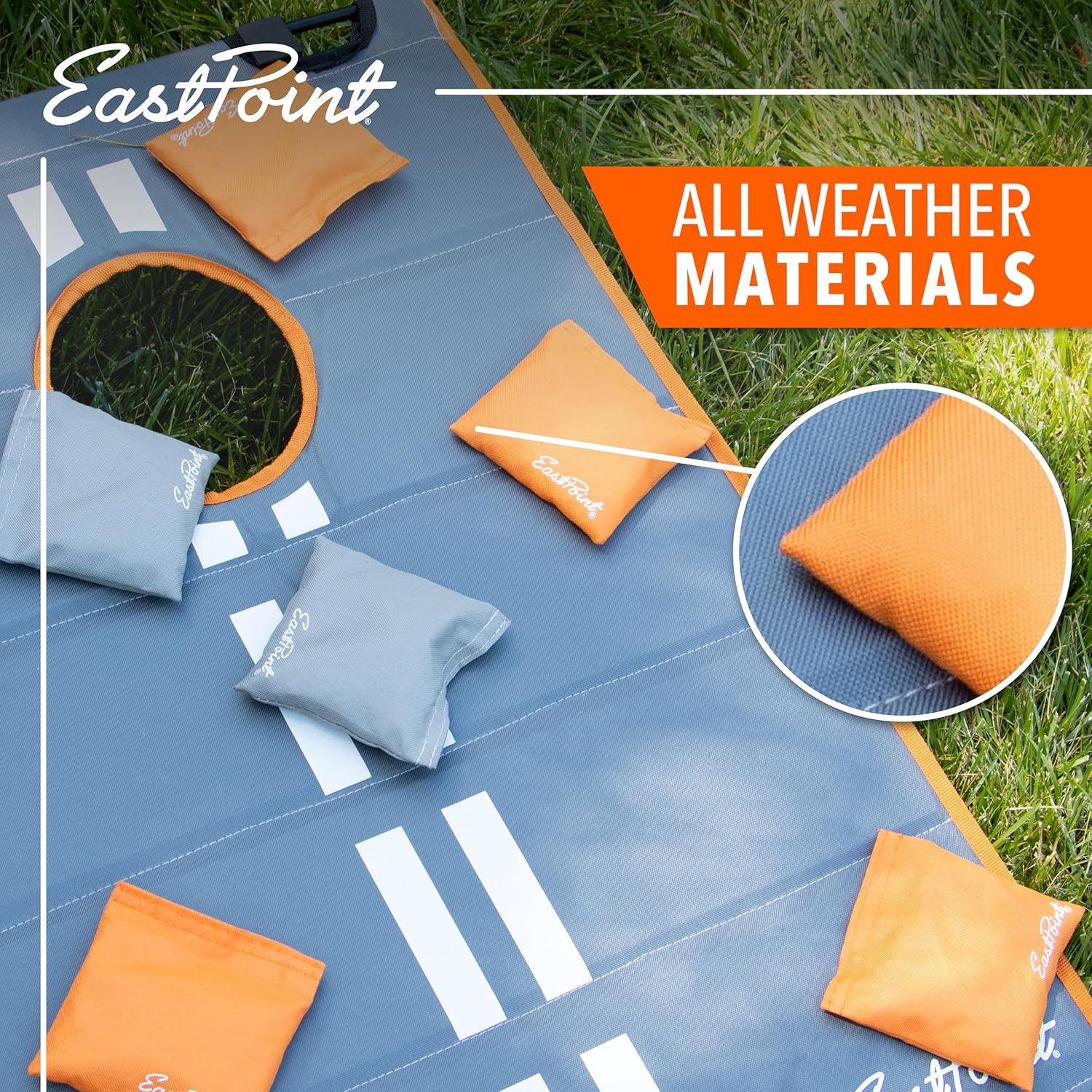 EastPoint 2’x3’ Ultra-Portable Cornhole Set with 8 Bean Bags