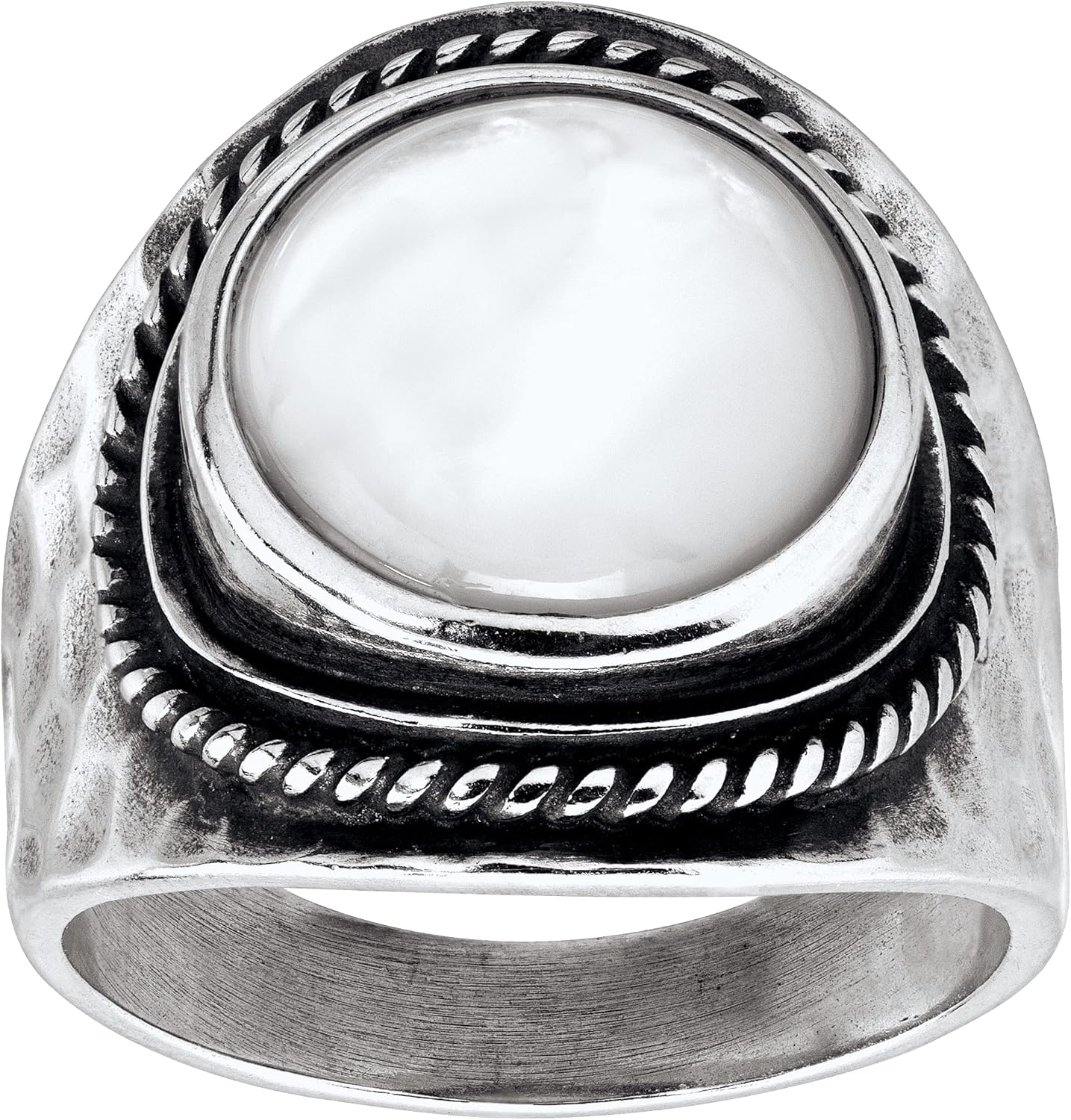 Silpada 'Pearlized' Natural Mother-of-Pearl Ring in Sterling Silver