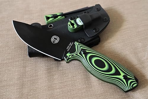 Miniatura 1 de El juego de cuchillos de supervivencia Bloodline cuchillo de caza de hoja fija con arrancador de fuego, raspador G10 y paracord. Equipo ideal para