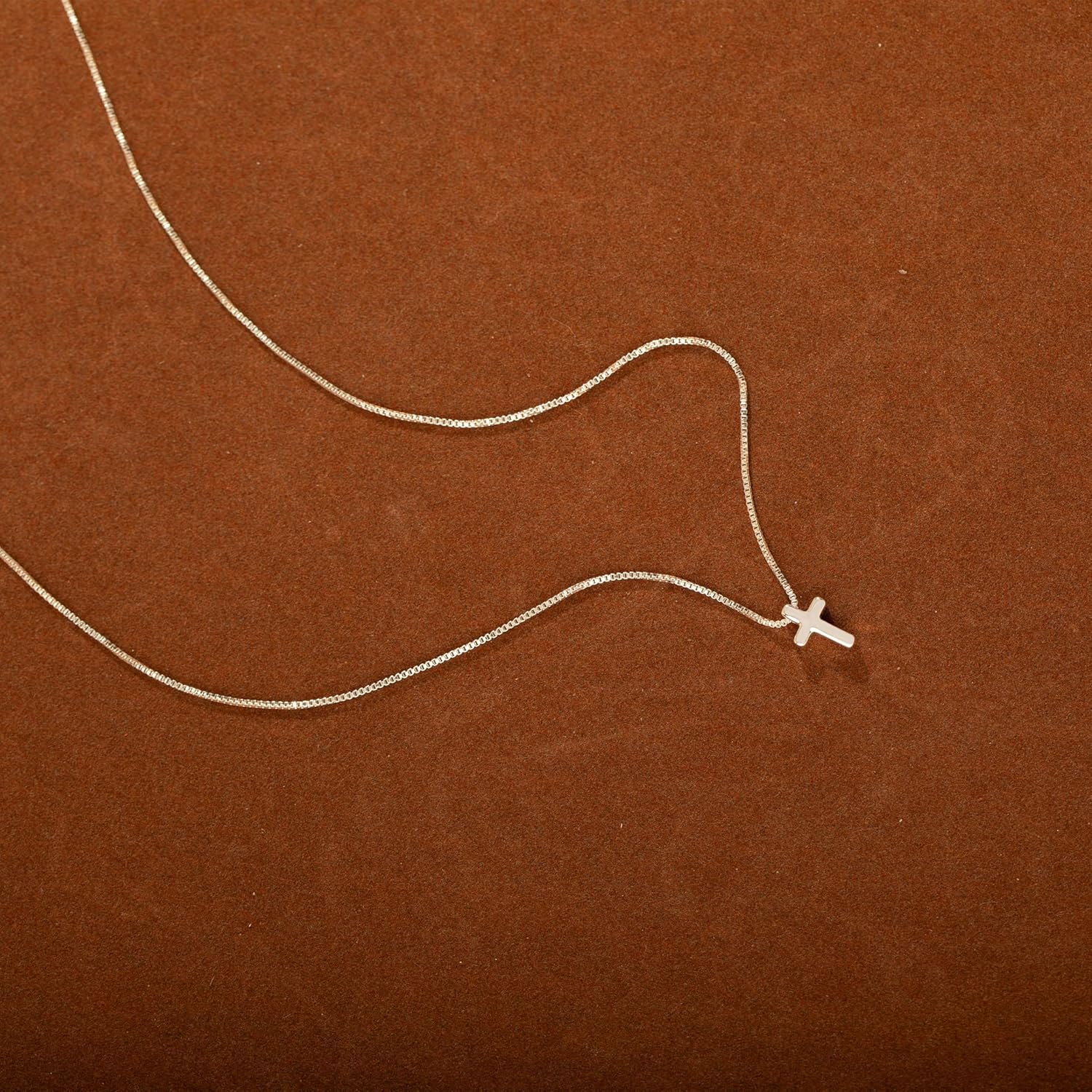 Cross Necklace for Women, Dainty 14K Gold Plated Cross Pendant Simple Long Necklaces for Women, Christian Faith Necklace Trendy Gold Jewelry Gifts for Easter - Image 4