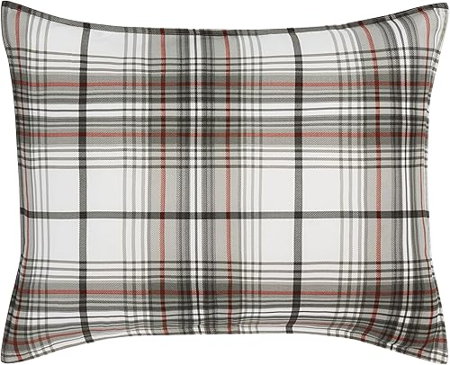 Miniatura 7 de Eddie Bauer - Juego de funda de edredón tamaño Queen, ropa de cama reversible de algodón con fundas a juego, decoración del hogar a cuadros para