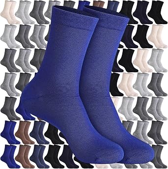 100 Pairs Bulk Mens Crew Socks Moisture Wicking Athletic Unisex