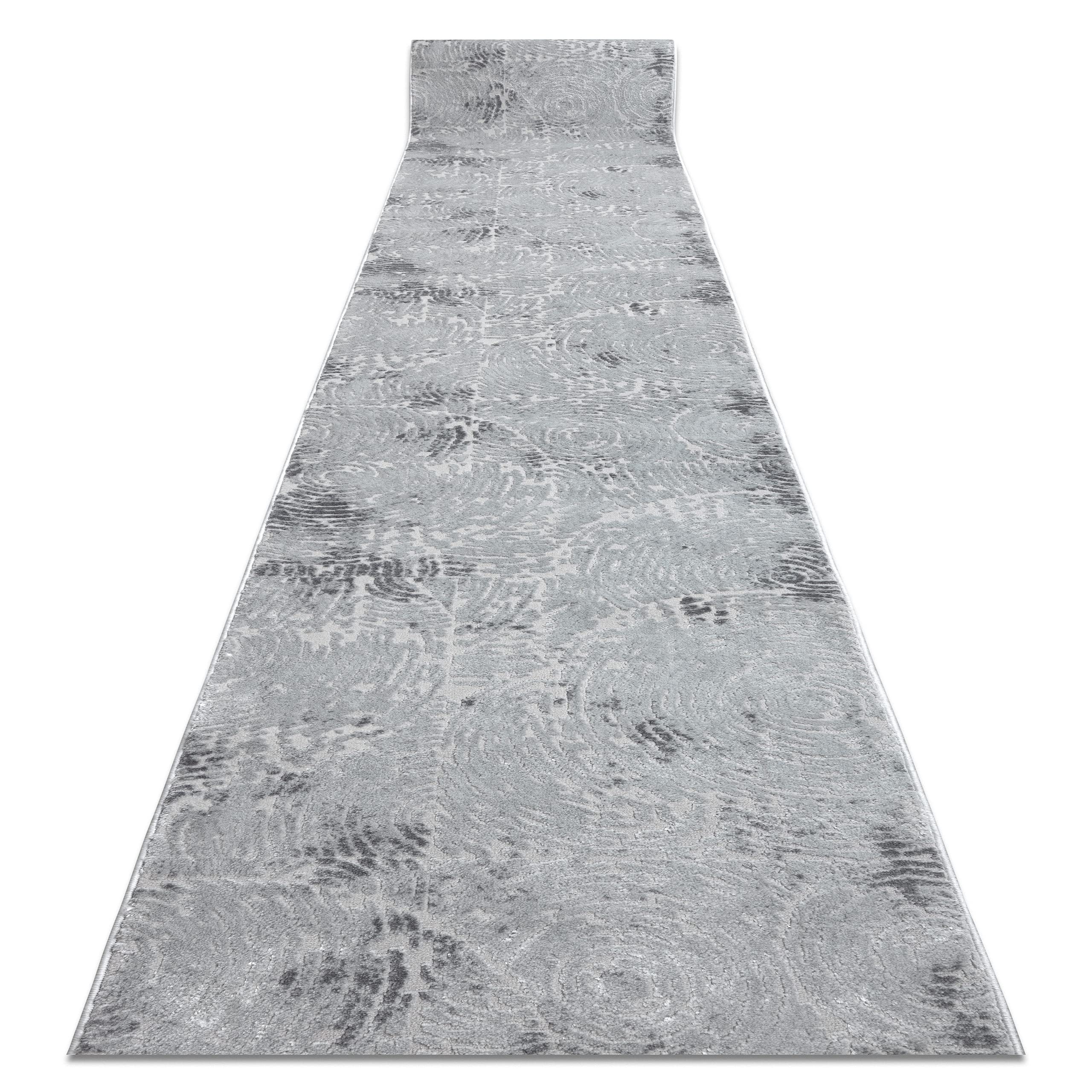 Alfombra de pasillo MEFE gris de 90x230 cm ideal para recibidores modernos