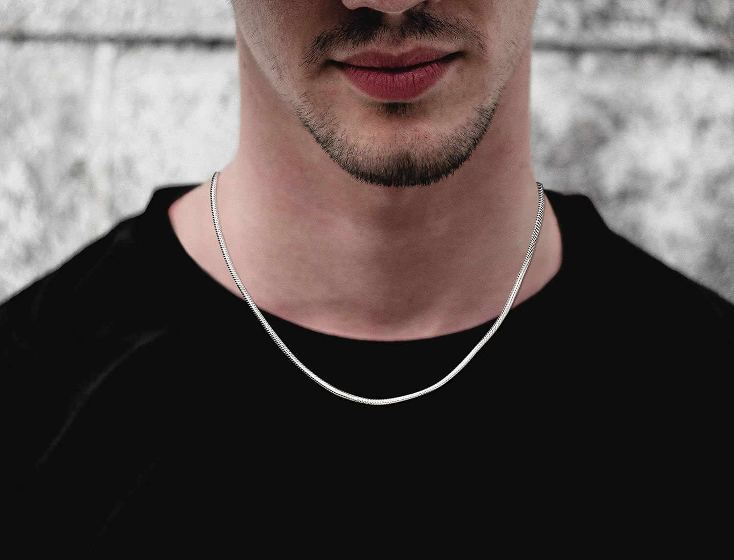 Savlano 925 Sterling Silver 2.5mm Solid Italian Round Diamond Cut Flexible Snake Chain Necklace With Gift Box For Men & Women - Made in Italy - Image 5