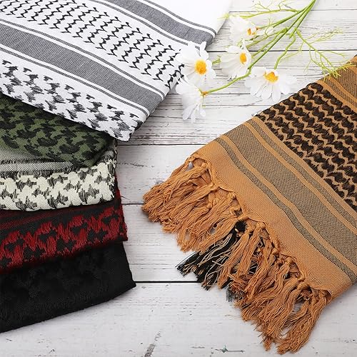 Miniatura 6 de 6 pañuelos tácticos militares para el desierto, bufanda shemagh para hombre, pañuelo para el cuello para la cabeza para hombres, de algodón,