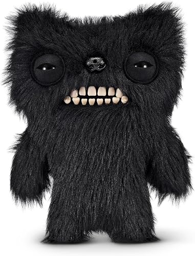 Fuggler Fart Face 9-inch Assortment Series 1 (Munch Munch – Black Long) by ZURU, Funny Ugly Monster Plush Toy