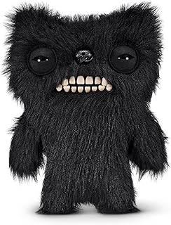 Fuggler Fart Face 9-inch Assortment Series 1 (Munch Munch – Black Long) by ZURU, Funny Ugly Monster Plush Toy