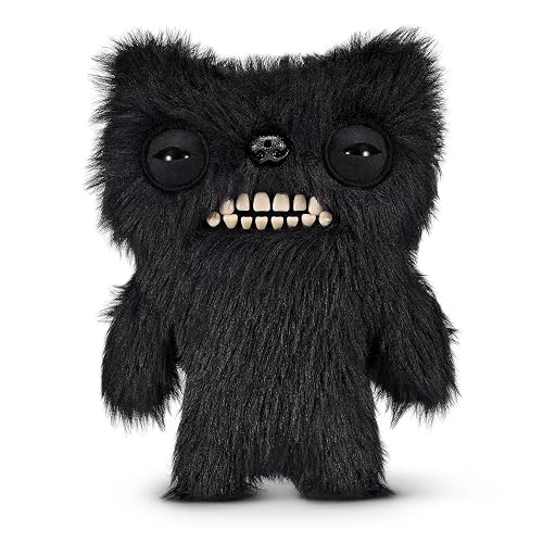 Fuggler Surtido Fart Face de 23 cm Serie 1 de ZURU, Juguete de Peluche Funny Ugly Monster (Munch Munch – Black Long)