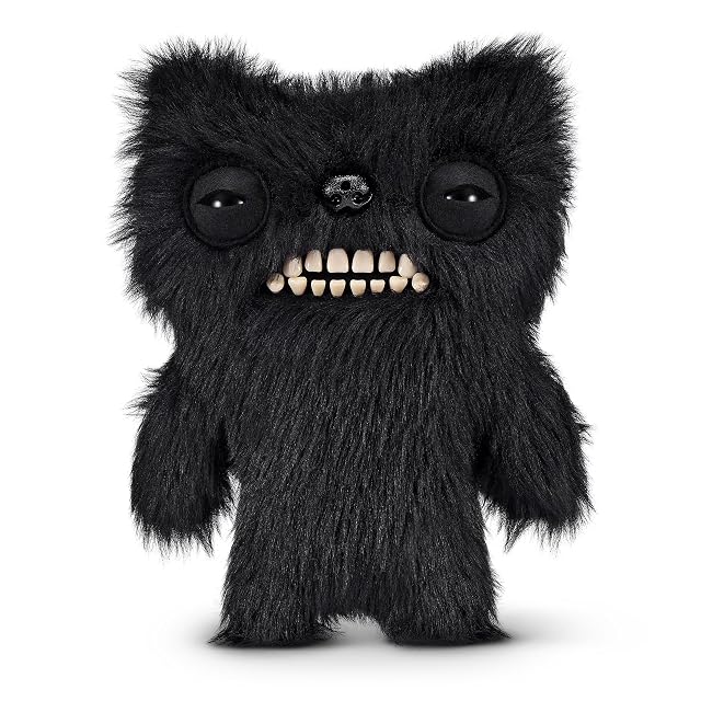 Fuggler Surtido Fart Face de 23 cm Serie 1 de ZURU, Juguete de Peluche Funny Ugly Monster (Munch Munch – Black Long)